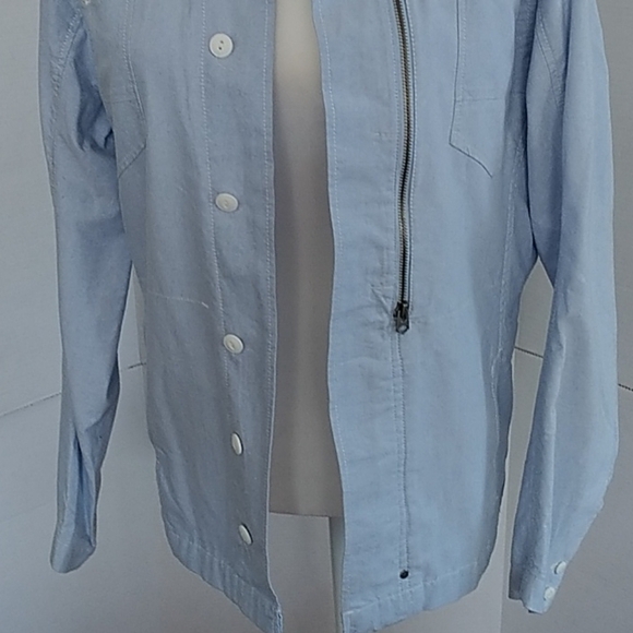 21Men Los Angeles light blue Shirt/Jacket Sz  SP - Picture 3 of 12